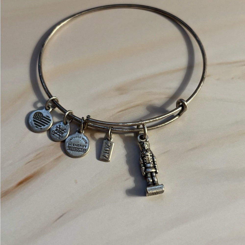 Alex and Ani Silver Nutcracker 2017 Bracelet